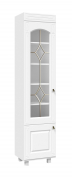 Шкаф-витрина со стеклом Элизабет ЭМ-4 (левый) белое дерево