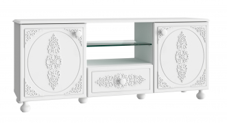 Тумба под ТВ Ассоль АС-13 белое дерево