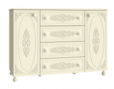 Тумба комбинированная Ассоль плюс АС-19 ваниль