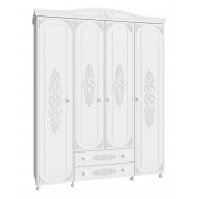 Шкаф четырехдверный Ассоль АС-28 белое дерево