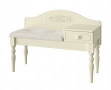 Банкетка Ассоль плюс АС-41  (ящик справа) ваниль