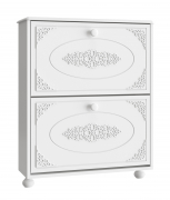 Тумба для обуви (обувница) Ассоль АС-45 белое дерево