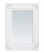 Зеркало Ассоль АС-74 (600х800) белое дерево