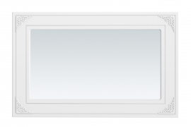 Зеркало Ассоль АС-75 (1100х700) белое дерево