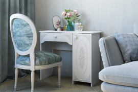 Туалетный столик Ассоль ТСН-6 белое дерево