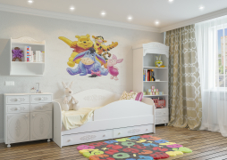 Гарнитур для детской Ассоль АС-030 белое дерево