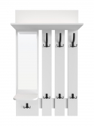 Вешалка настенная ВН-10 белый структурный/меренга