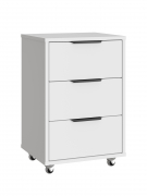 Тумба мобильная К-54 белый структурный/меренга