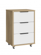 Тумба мобильная К-54 блэквуд ячменный/меренга