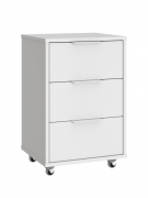 Тумба мобильная К-55 белый структурный/меренга