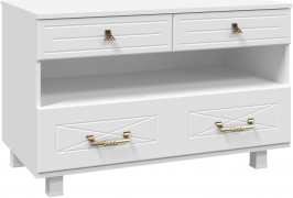 Тумба комбинированная Элизабет ЭМ-5 белое дерево