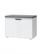 Тумба Эмилия ЭЛ-4К (с подушкой) белый структурный/меренга