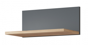 Полка Эмилия ЭЛ-9 дуб крафт золотой/графит