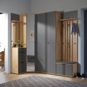 Комплект мебели для прихожей Эмилия ЭЛ-020 дуб крафт золотой/графит