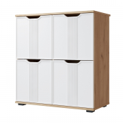 Тумба Эмилия ЭЛ-45 дуб крафт золотой/меренга