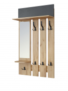 Вешалка Эмилия ЭЛ-49 дуб крафт золотой/графит