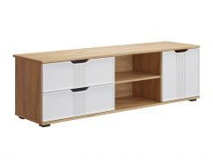 Тумба Эмилия ЭЛ-40 дуб крафт золотой/меренга