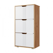 Тумба Эмилия ЭЛ-43 дуб крафт золотой/меренга