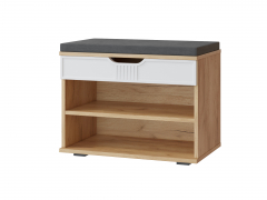 Тумба Эмилия ЭЛ-44К дуб крафт золотой/меренга