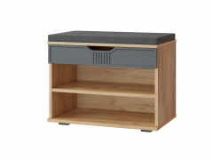 Тумба Эмилия ЭЛ-44К дуб крафт золотой/графит