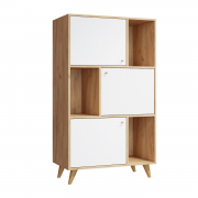 Стеллаж Ирма ИР-10 дуб крафт/белый структурный