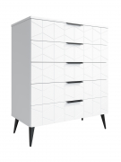 Комод Контемпо КТ-03 белый бриллиант/бланж