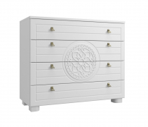 Комод «Монблан» МБ-37К белое дерево