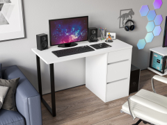 Стол С-401 белый структурный/меренга