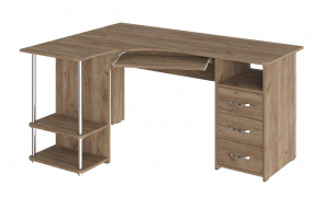 Стол компьютерный С-237 дуб крафт табачный