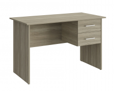 Комплект стол с тумбой ОФ-112К+ОФ-21 блэквуд сатиновый