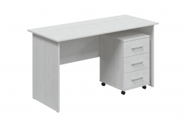 Комплект стол с тумбой ОФ-113K+ОФ-22 северное дерево светлое