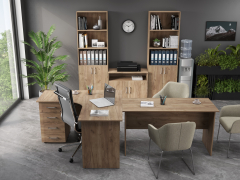 Комплект мебели для офиса ОФ-006 дуб крафт табачный