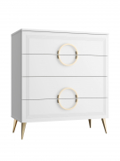 Комод Оливия ОЛ-02 белый бриллиант/бланж