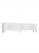 Тумба ТВ Оливия ОЛ-05 белый бриллиант/бланж