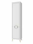 Шкаф-пенал Оливия ОЛ-12 левый белый бриллиант/бланж