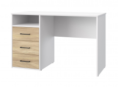 Стол Оскар ОС-21 белый структурный/блэквуд ячменный