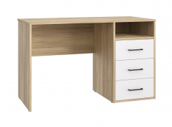 Стол Оскар ОС-20 блэквуд ячменный/белый структурный