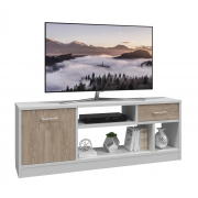 Тумба Виктория ВИ-1К белый структурный/дуб роше