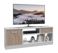 Тумба Виктория ВИ-1К белый структурный/дуб роше