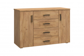 Комод Виктория ВИ-70 дуб крафт золотой