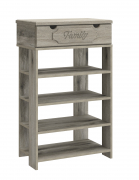 Тумба для обуви ДримСтар ДС-21 (600) дуб эвок/дуб сонома темный