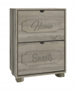 Тумба для обуви ДримСтар ДС-22 дуб эвок/дуб сонома темный