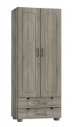 Шкаф для одежды ДримСтар ДС-60К дуб эвок/дуб сонома темный 