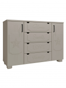 Комод ДримСтар ДС-17 глиняный серый/риолит