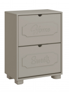 Тумба для обуви ДримСтар ДС-22 глиняный серый/риолит