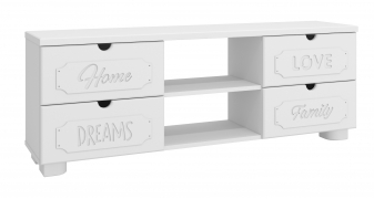 Тумба для ТВ ДримСтар ДС-15 белое дерево