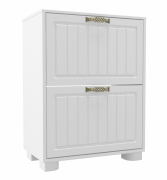 Тумба для обуви (обувница) «Монблан» МБ-33К белое дерево