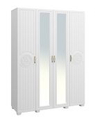 Шкаф «Монблан» МБ-25К комбинированный белое дерево