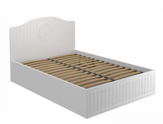 Кровать «Монблан» МБ-605К (2000х1400) белое дерево