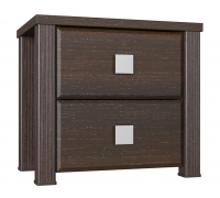 Тумба прикроватная Изабель ИЗ-2 орех темный